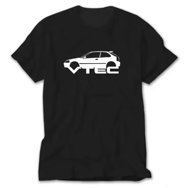 Honda Civic Vtec, Black T-Shirt