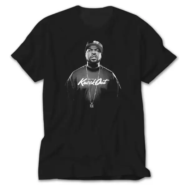 Ice Cube Knock Out, Black T-Shirt