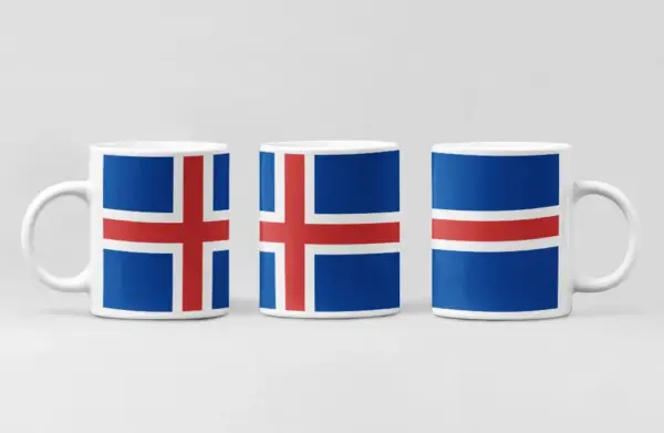 Iceland Flag Coffee Mug, Iceland Country National Flag Mug