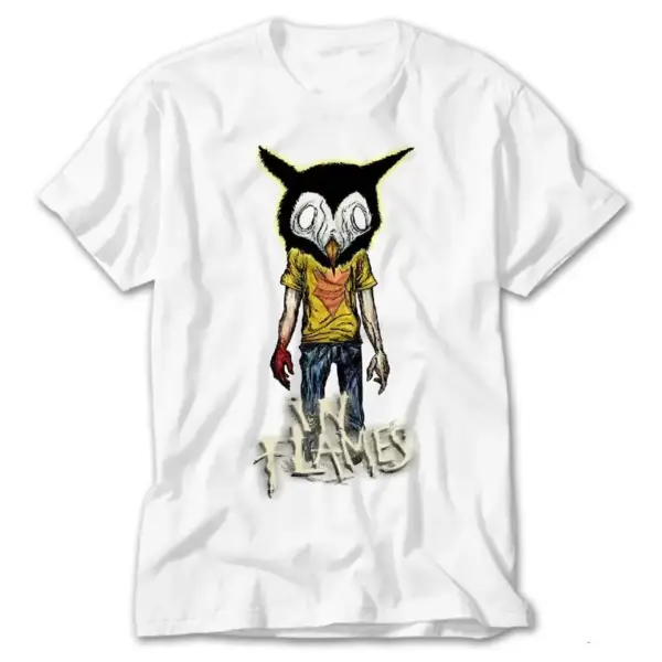 In Flames Monster, White T-Shirt