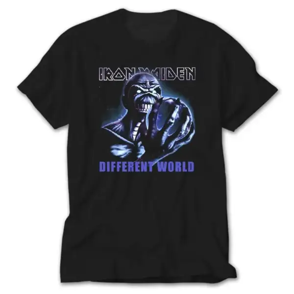 Iron Maiden Different World, Black T-Shirt