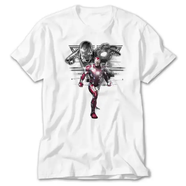 Iron Man Digital, White T-Shirt