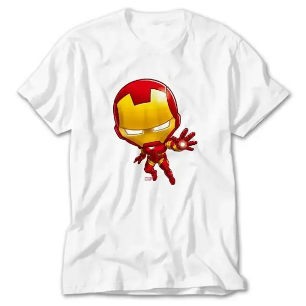 Iron Man, White T-Shirt
