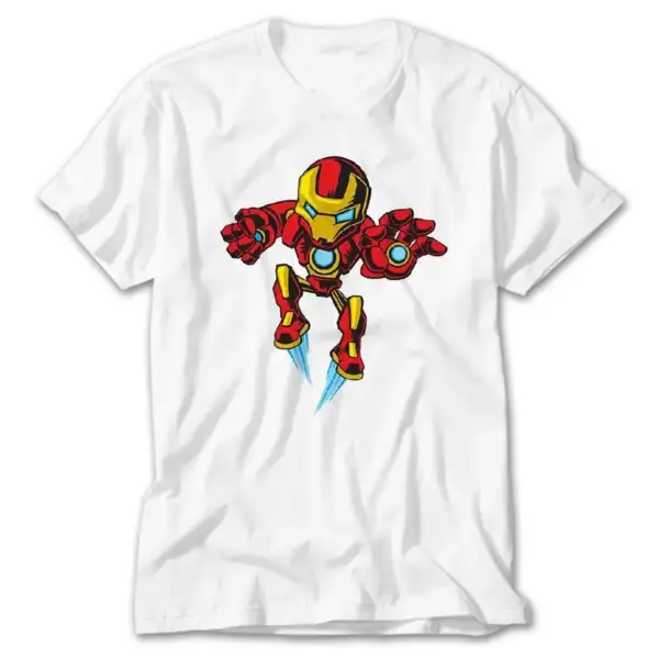 Iron Man, White T-Shirt