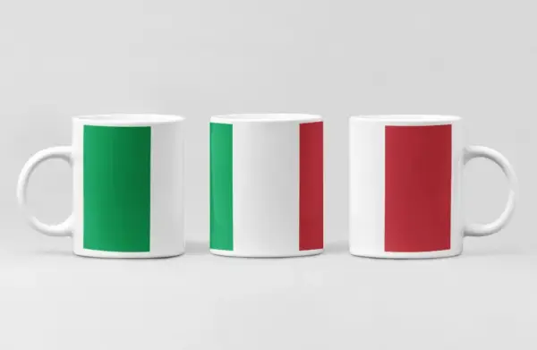 Italy Flag Coffee Mug, Italy Country National Flag Mug