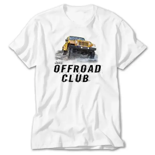 Jeep Offroad, White T-Shirt