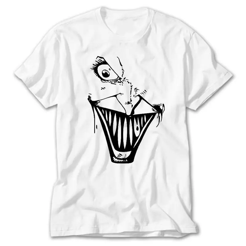 Joker Half Face, White T-Shirt