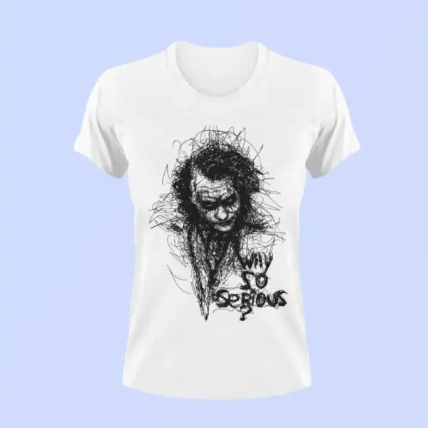 Joker Why So Serious, White T-Shirt