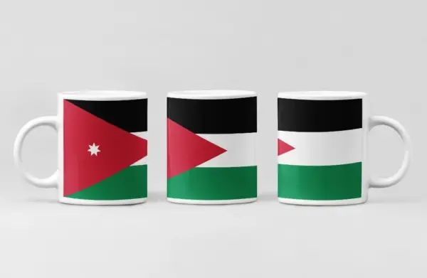 Jordan Flag Coffee Mug, Jordan Country National Flag Mug
