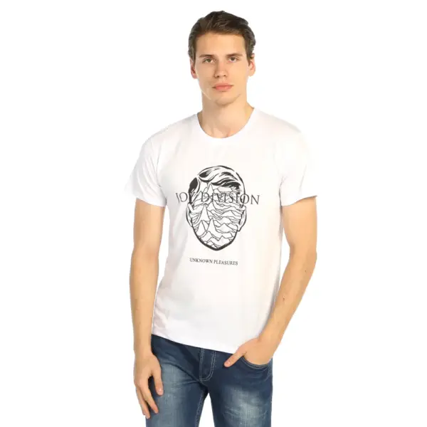 Joy Division Men's White T-Shirt - Image 2