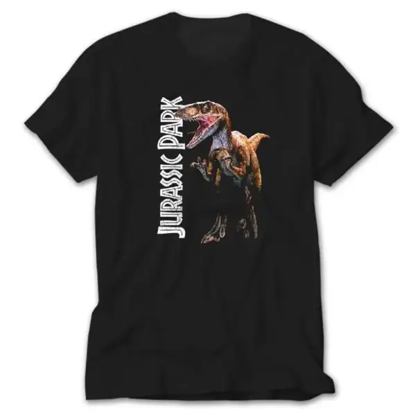 Jurassic Park Raptor, Black T-Shirt
