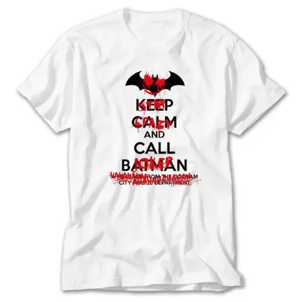 Keep Calm Joker, White T-Shirt