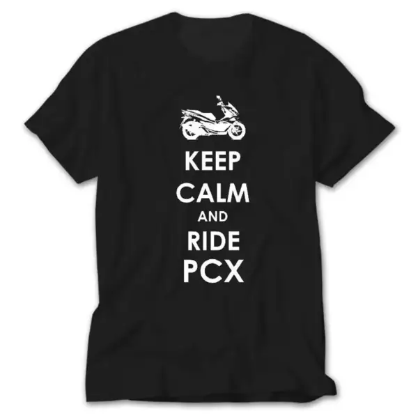 Keep Calm Ride PCX, Black T-Shirt