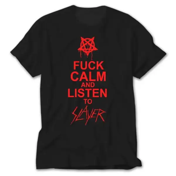 Keep Calm Slayer, Black T-Shirt