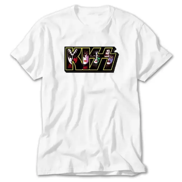 Kiss, White T-Shirt