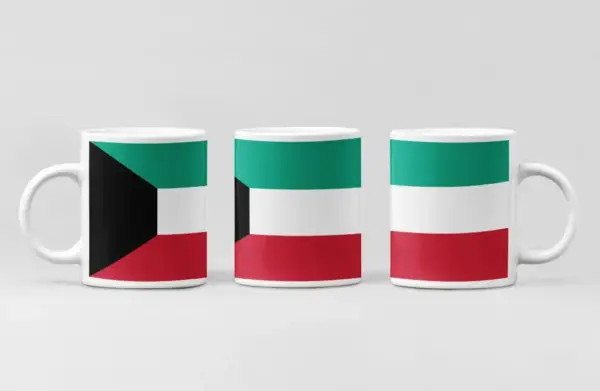 Kuwait Flag Coffee Mug, Kuwait Country National Flag Mug