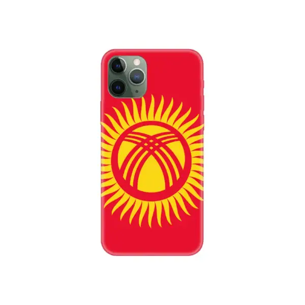 Kyrgyzstan Flag iPhone Case, Kyrgyzstan National Flag iPhone 15 Pro Max Phone Case