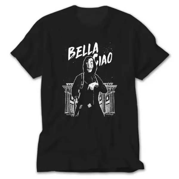 La Casa De Papel Bella, Black T-Shirt