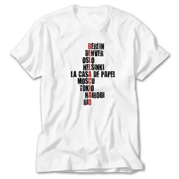 La Casa De Papel Bella Ciao, White T-Shirt