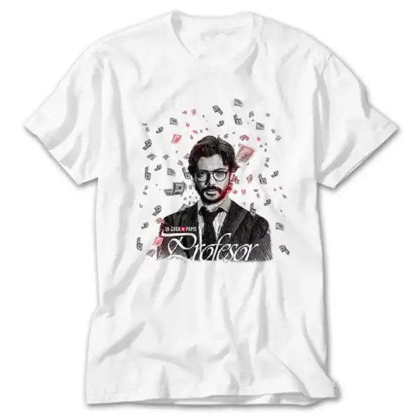 La Casa De Papel Profesor, White T-Shirt