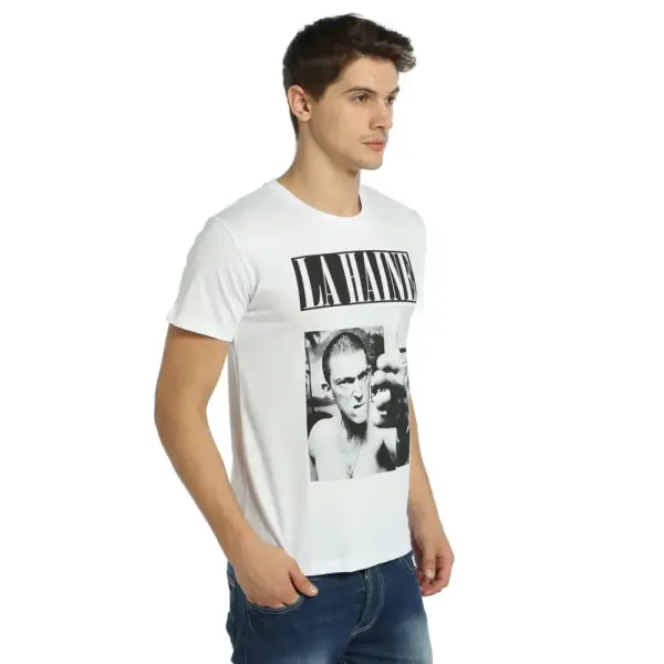 La Haine Men's White T-Shirt - Image 3