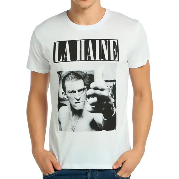 La Haine Men's White T-Shirt