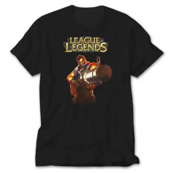 League of Legends Graves, Black T-Shirt