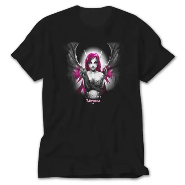 League of Legends Morgana, Black T-Shirt
