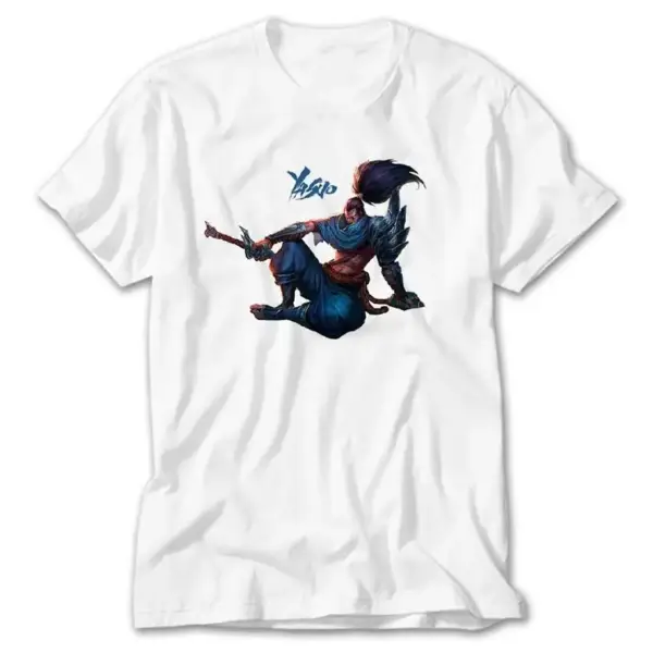 League of Legends Yasuo, White T-Shirt