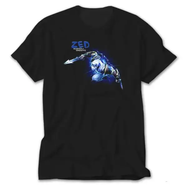 League of Legends Zed Blue, Black T-Shirt