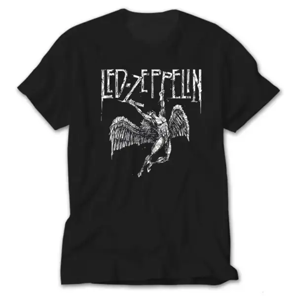 Led Zeppelin Failing Angel, Black T-Shirt