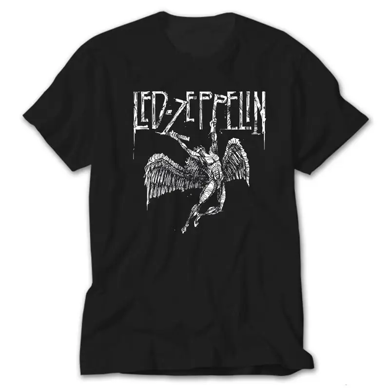 Led Zeppelin Failing Angel, Black T-Shirt