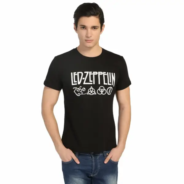 Led Zeppelin Men's Black T-Shirt - Image 2