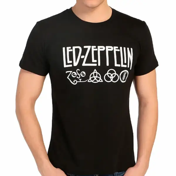 Led Zeppelin Men's Black T-Shirt