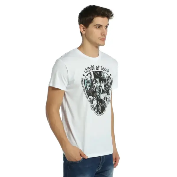 Legends Of Rock Men's White T-Shirt - Image 2