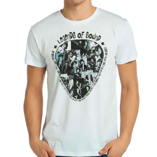 Legends Of Rock Men's White T-Shirt
