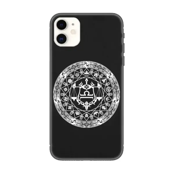 Libras Magic Circle iPhone Case, Libras Magic Circle Artwork iPhone 15 Phone Case