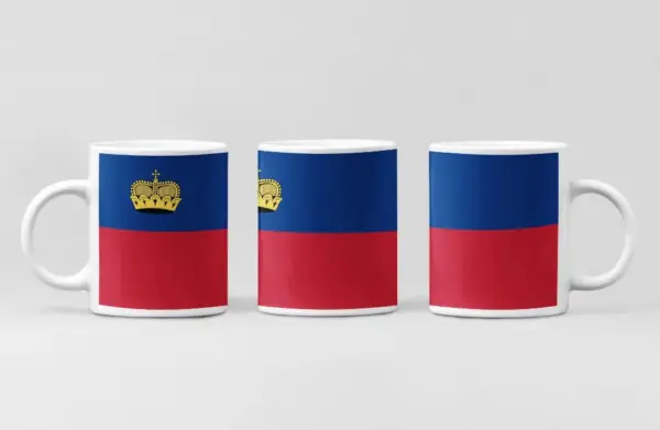 Liechtenstein Flag Coffee Mug, Liechtenstein Country National Flag Mug