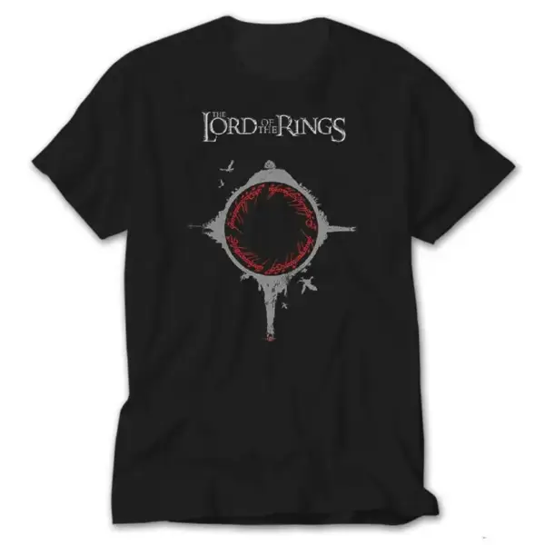 Lord Of The Rings Circle, Black T-Shirt