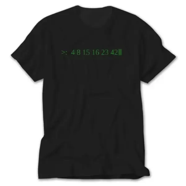 Lost Number Execute, Black T-Shirt