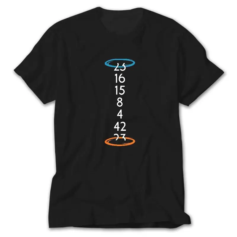 Lost Numbers Portal, Black T-Shirt