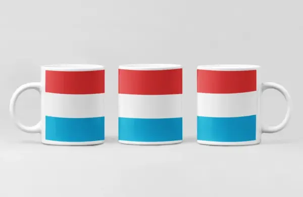 Luxembourg Flag Coffee Mug, Luxembourg Country National Flag Mug