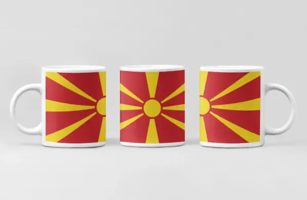 Macedonia Flag Coffee Mug, Macedonia Country National Flag Mug