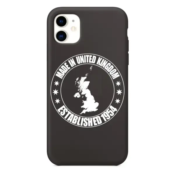 Made in United Kingdom iPhone Case, Made in United Kingdom Established 1954 iPhone 15 Phone Case