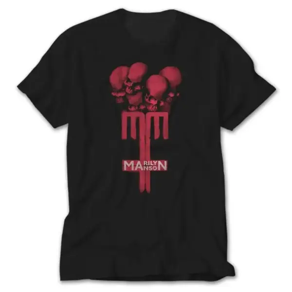 Marilyn Manson Skull, Black T-Shirt