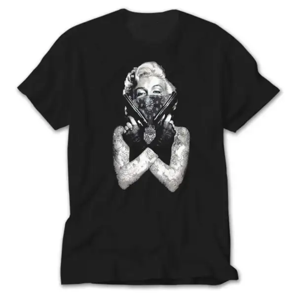 Marilyn Monroe, Black T-Shirt