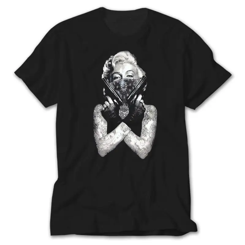 Marilyn Monroe, Black T-Shirt