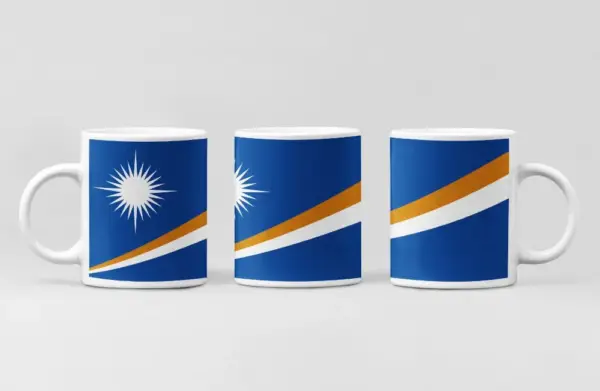 Marshall Islands Flag Coffee Mug, Marshall Islands Country National Flag Mug