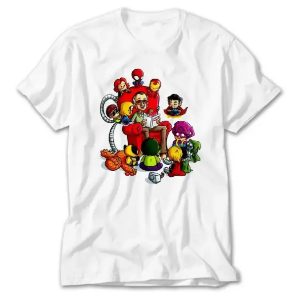 Marvel Stan Lee Story White T-Shirt