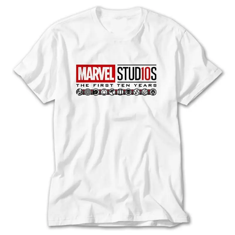 Marvel Studios 10 Year, White T-Shirt